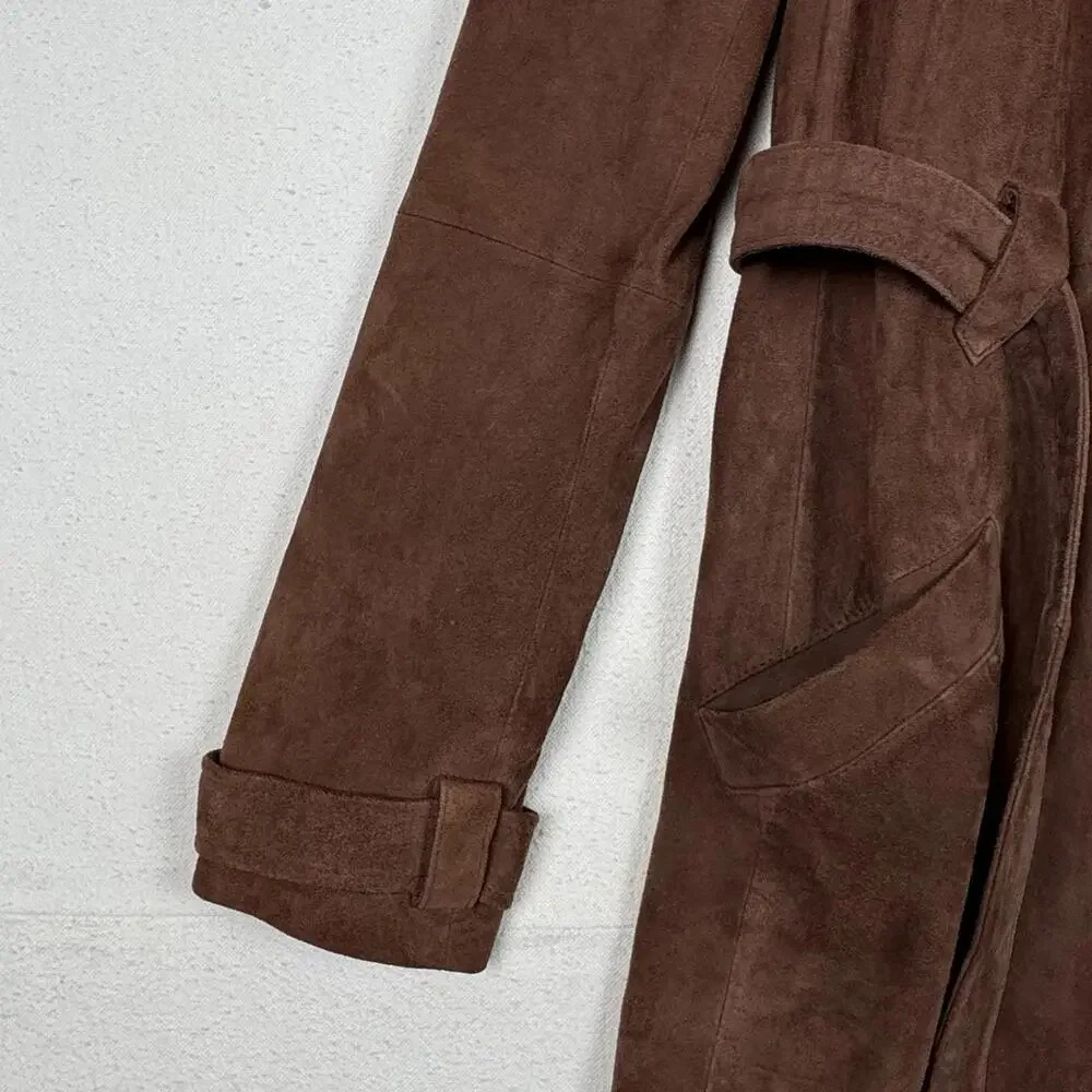 Elizabeth and James Long Suede 100% Real Leather Jacket Size XS‎ - Picture 6 of 11